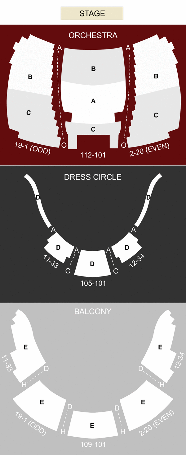Fords Theater Seating Chart