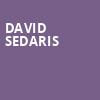 David Sedaris, Kennedy Center Concert Hall, Washington